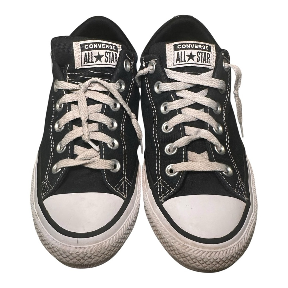 Converse Chuck Taylor All Star Low Top Canvas Sneakers Black Youth 5 Womens 7